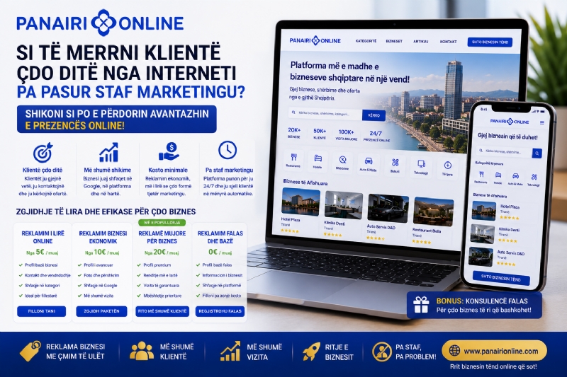 Si të merrni klientë çdo ditë nga interneti pa pasur staf marketingu. Shikoni si po e përdorin avantazhin e prezencës online.